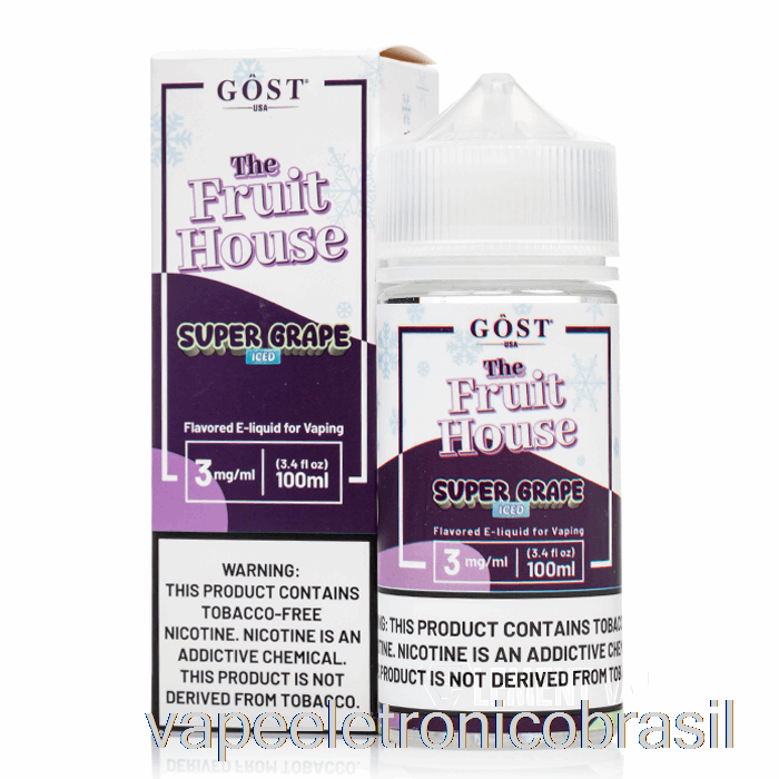 Vape Vaporesso Iced Super Grape - The Fruta House - Gost Vapor - 100ml 6mg